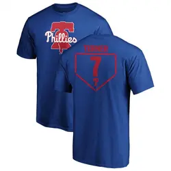 BreakingT Men's Philadelphia Phillies Trea Turner Red Graphic T